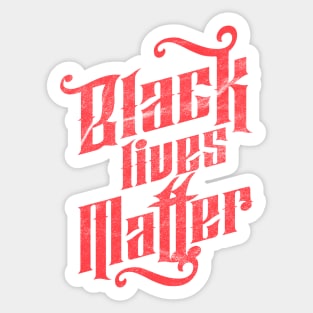 Black Lives Matter Red Sticker